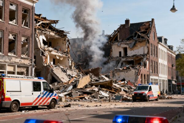 Explosie in utrecht: meerdere panden ingestort, bewoners opgevangen in hotel