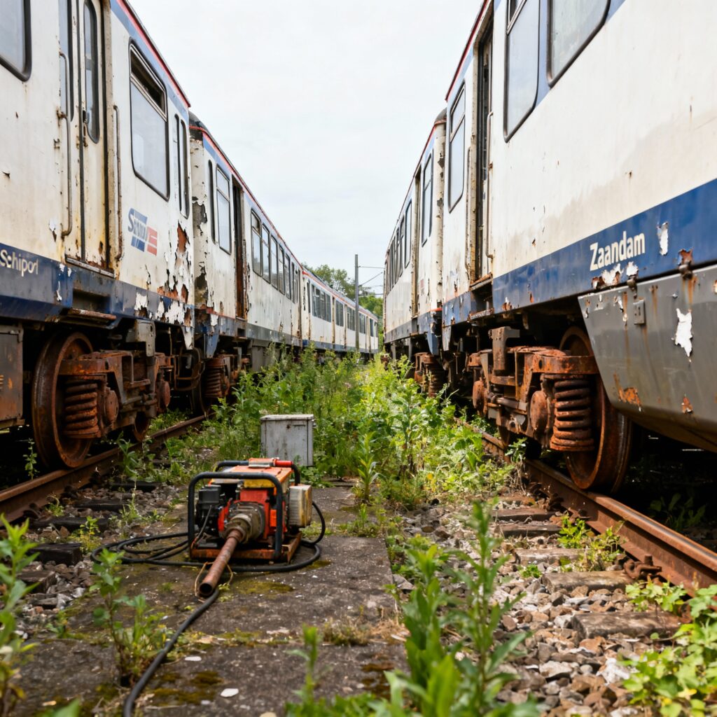 Minder treinen tussen schiphol, amsterdam centraal en zaandam door onderhoudsgebrek