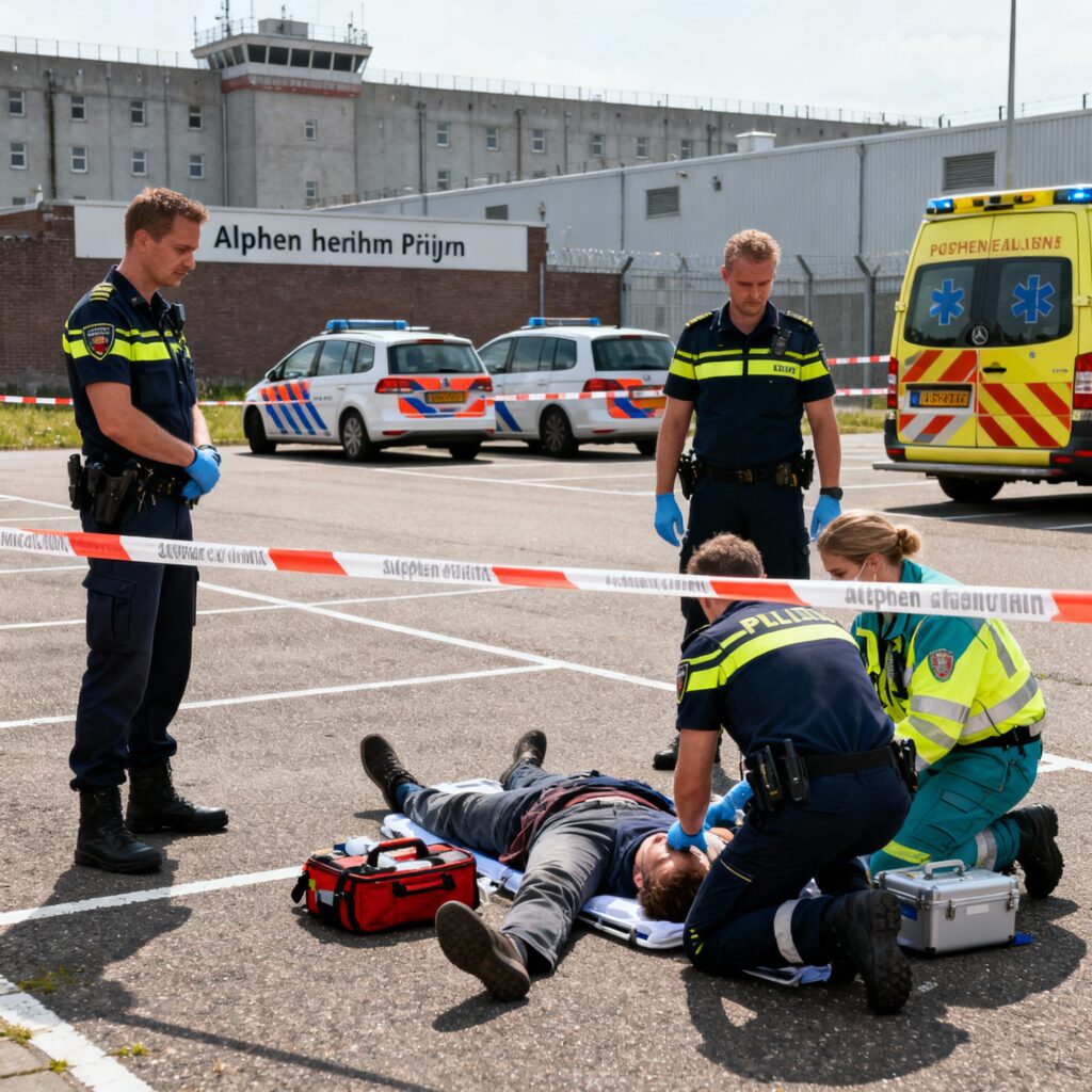 Persoon neergeschoten bij gevangenis in alphen aan den rijn