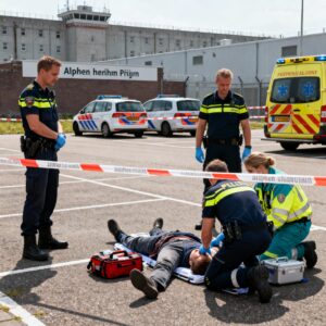 Persoon neergeschoten bij gevangenis in alphen aan den rijn