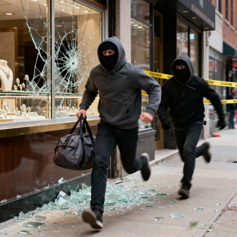 Twee mannen op de vlucht na overval op juwelier in sassenheim, politie onderzoekt zaak