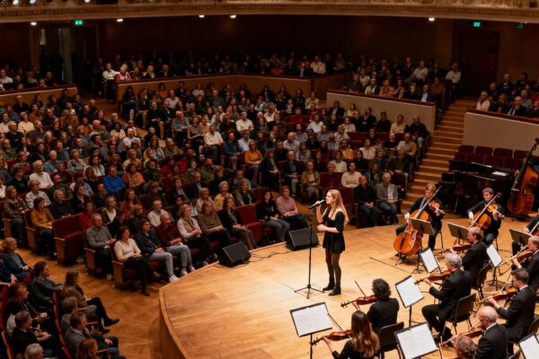 Uitverkochte stadsgehoorzaal voor intiem concert van maria mena en amsterdam sinfonietta
