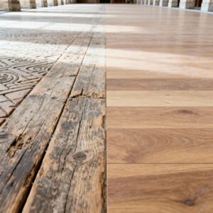 Vloer van oude vijf meihal krijgt nieuw leven als kunst