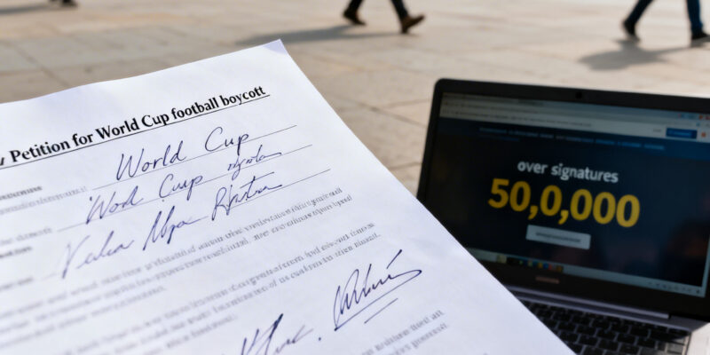 Petitie voor boycot wk voetbal ruim 50.000 keer ondertekend