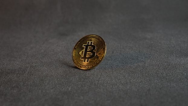 Grafiek met bitcoin koersschommelingen en een belegger die op een laptop het laatste crypto nieuws volgt in Leiden